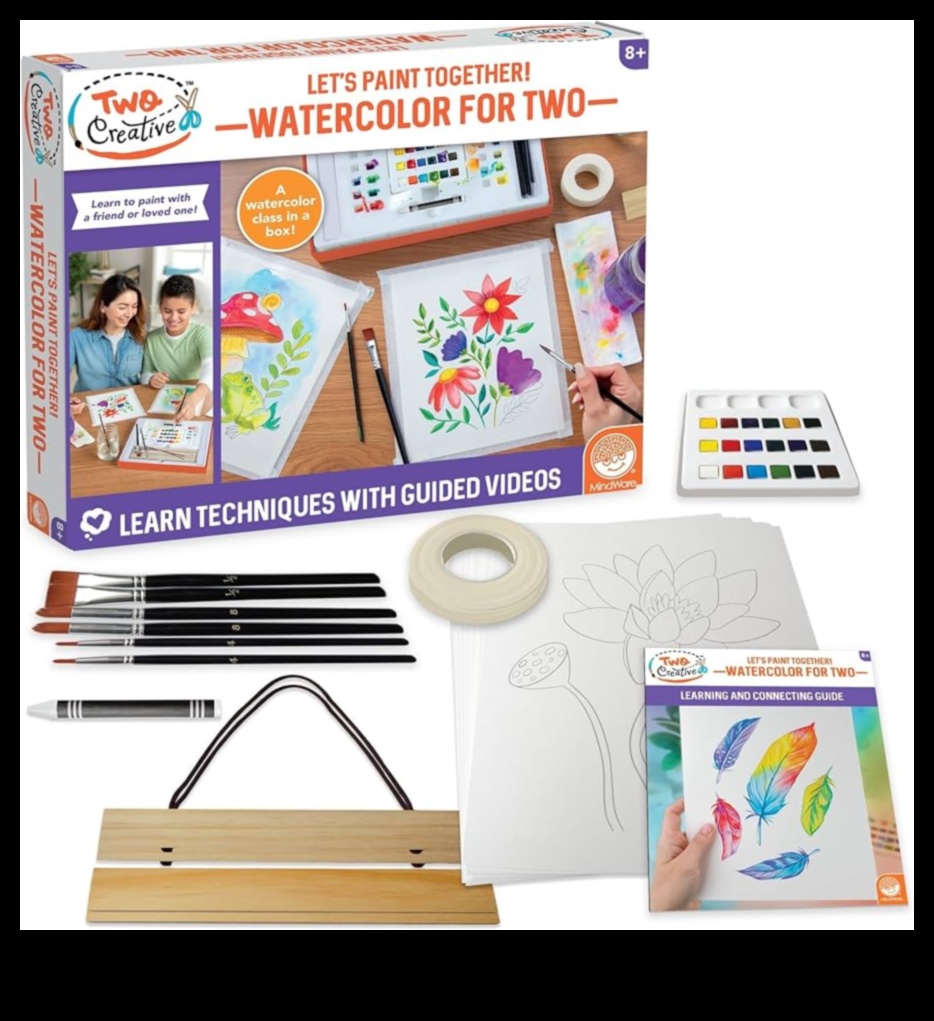 נייר בצבעי מים מייצר מוצא יצירתי לכל ה-3 יצירה עם נייר בצבעי מים: יצירת אפקטים מצוירים ויפים